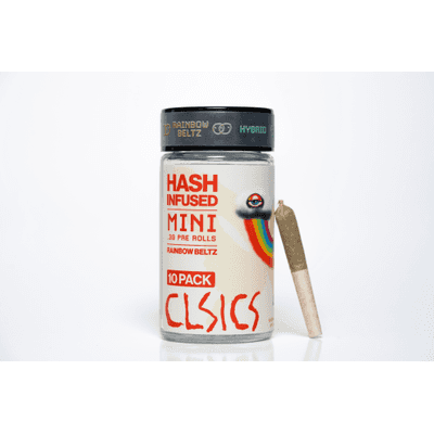 CLSICS Hash Preroll 10pk Hybrid Rainbow Beltz