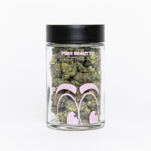 A photograph of Pure Beauty Flower 14.17g Indica Canal St Runtz