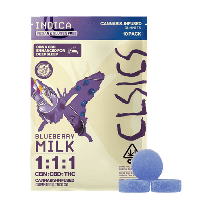 CLSICS Live Rosin Gummies Indica CBN/CBD/THC Blueberry Milk
