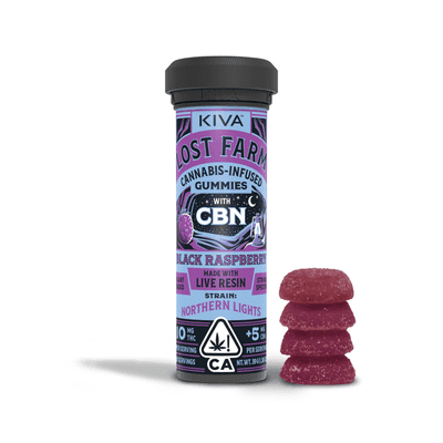 Lost Farm Gummies Black Raspberry Northern Lights CBN 10:5