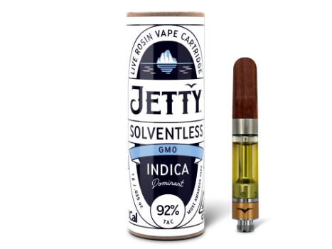 A photograph of Jetty Cartridge OCAL 1g Solventless GMO