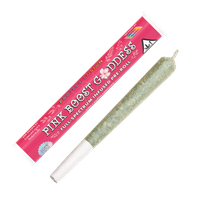 A photograph of Chemistry Full Spectrum Infused Preroll Sativa Pink Boost Goddess