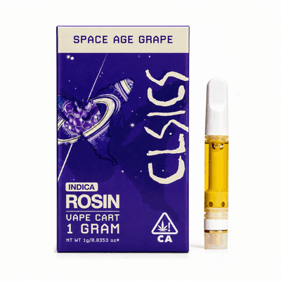 CLSICS Live Rosin Cartridge 1g Indica Space Age Grape