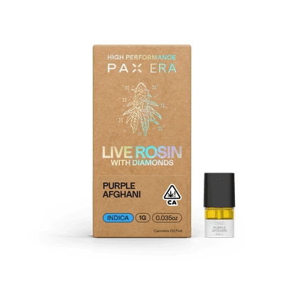 PAX Live Rosin Pod 1g Indica Purple Afghani