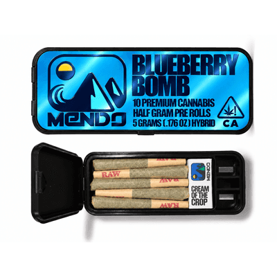 Mendo Preroll 0.5g Hybrid Blueberry Bomb 10pk 5.0g