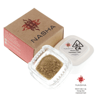 A photograph of Nasha Orange Unpressed 1.2g Hybrid Mochi Cake