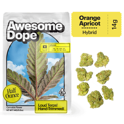 Awesome Dope Smalls Flower 14g Sativa Hybrid Orange Apricot