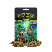 A photograph of Time Machine Flower 7g Indica GMO