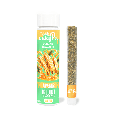 JuicyPot Preroll 1g Sativa Durban Biscotti