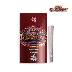 A photograph of Seed Junky Preroll 1g Joint Wild Cherry (I) - 24ct