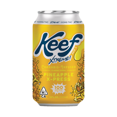 Keef 100mg Pineapple X-press Xtreme Classic Soda 12oz