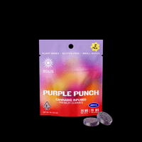 A photograph of Solis Gummies Indica Purple Punch 2pk