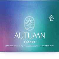 A photograph of Autumn Brands Flower 7g Pouch Indica Caramel Apple Cookies