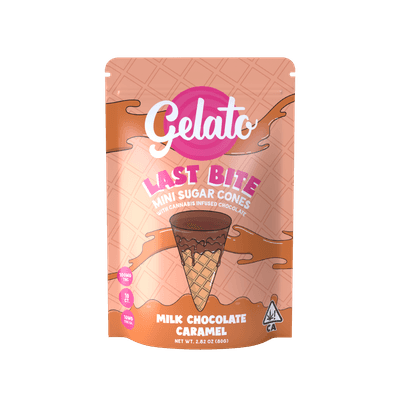 Gelato Last Bite 100mg Hyrbid Milk Chocolate Caramel 10pc