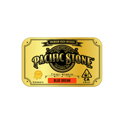Pacific Stone Hash Infused Prerolls 0.5g Sativa Blue Dream 7-Pack 3.5g