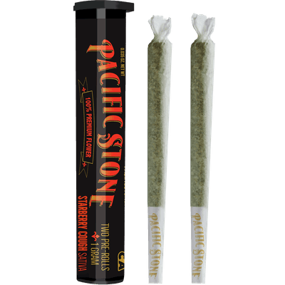 Pacific Stone Preroll 0.5g Sativa Starberry Cough 2-Pack 1.0g