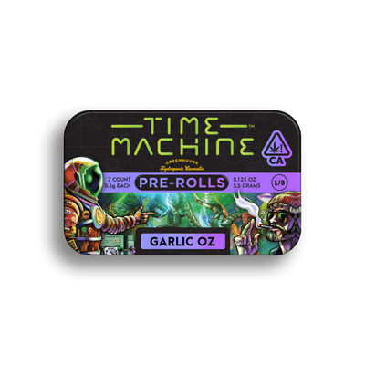 Time Machine Preroll 7pk Indica Garlic OZ