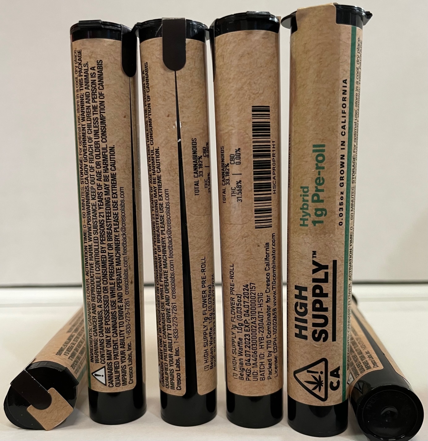 High Supply Preroll 1g Hybrid Belgian Waffles - Kiva Customer Portal