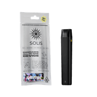 A photograph of Solis All-In-One Vape 1g Hybrid Blueberry Muffin