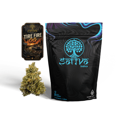 Sattva Cannabis Flower 4g Indica Tire Fire OG