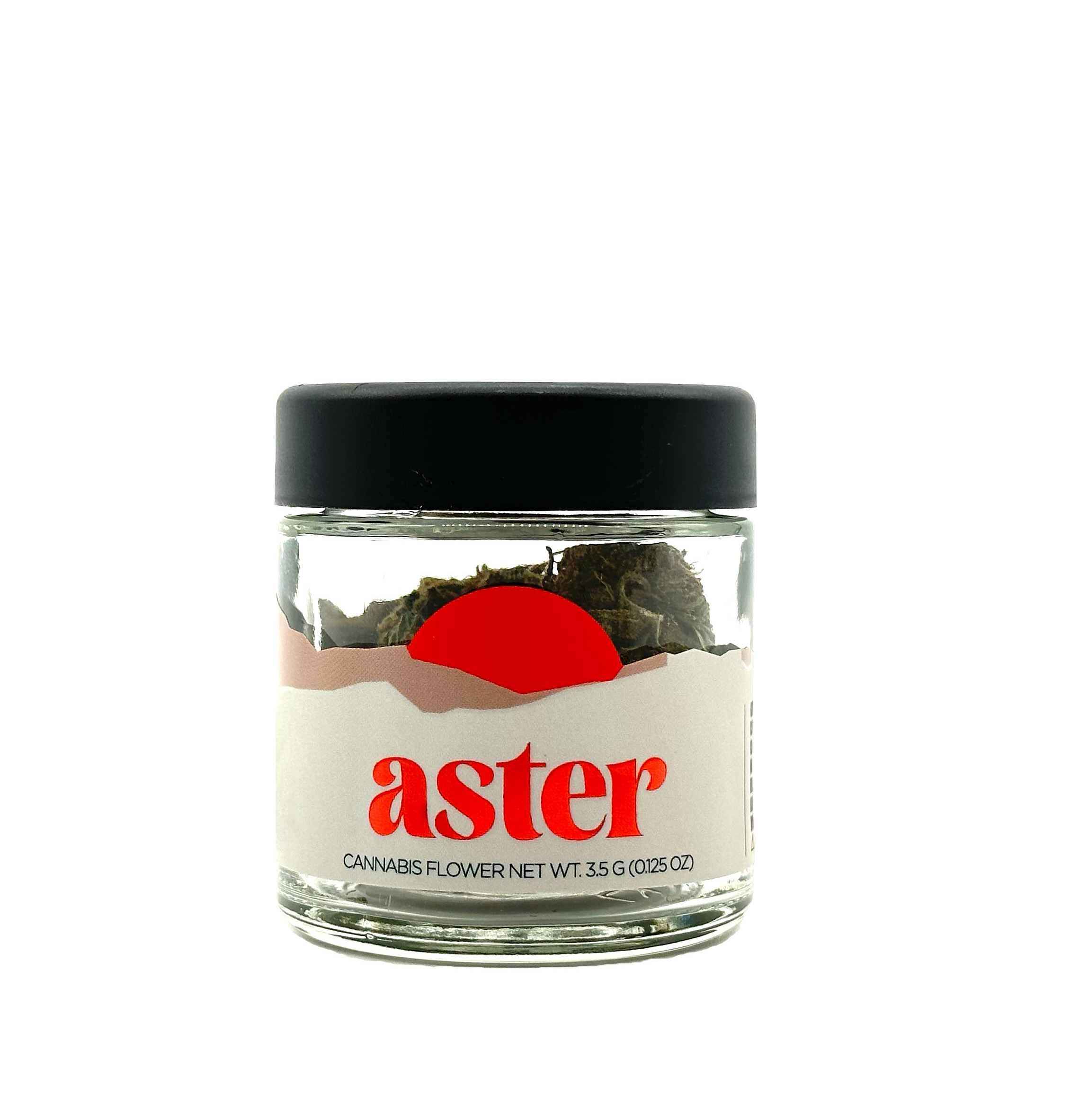 A photograph of Aster 3.5g Sativa Razberry