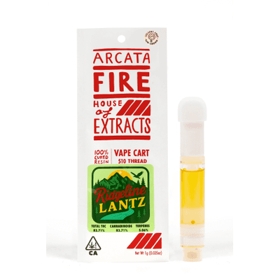 Arcata Fire 100% Cured Resin Cartridge 1g Hybrid Ridgeline Lantz