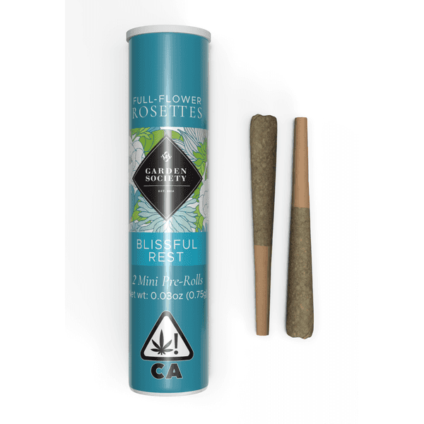 A photograph of Garden Society Preroll 0.375g Indica Modified Grapes 2pk 0.75g