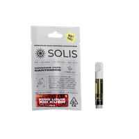 A photograph of Solis Cartridge 1g Indica King Louie XIII Kush