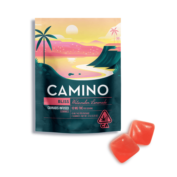 A photograph of Trial Packs Camino Gummies Watermelon Lemonade