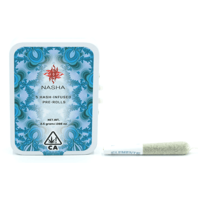 Nasha 5pk Hash Infused Preroll Sativa Hybrid Papaya Bomb x Papaya Bomb