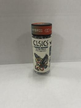 A photograph of CLSICS Rosin Preroll 5pk Hybrid Gush Mintz/Peanut Butter Runtz