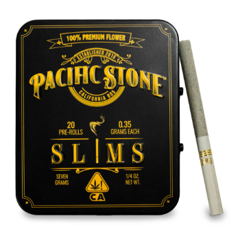 A photograph of Pacific Stone Slims 0.35g Indica Blend 20-Pack 7.0g