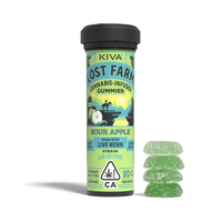 A photograph of Lost Farm Gummies Sour Apple DoSiDo