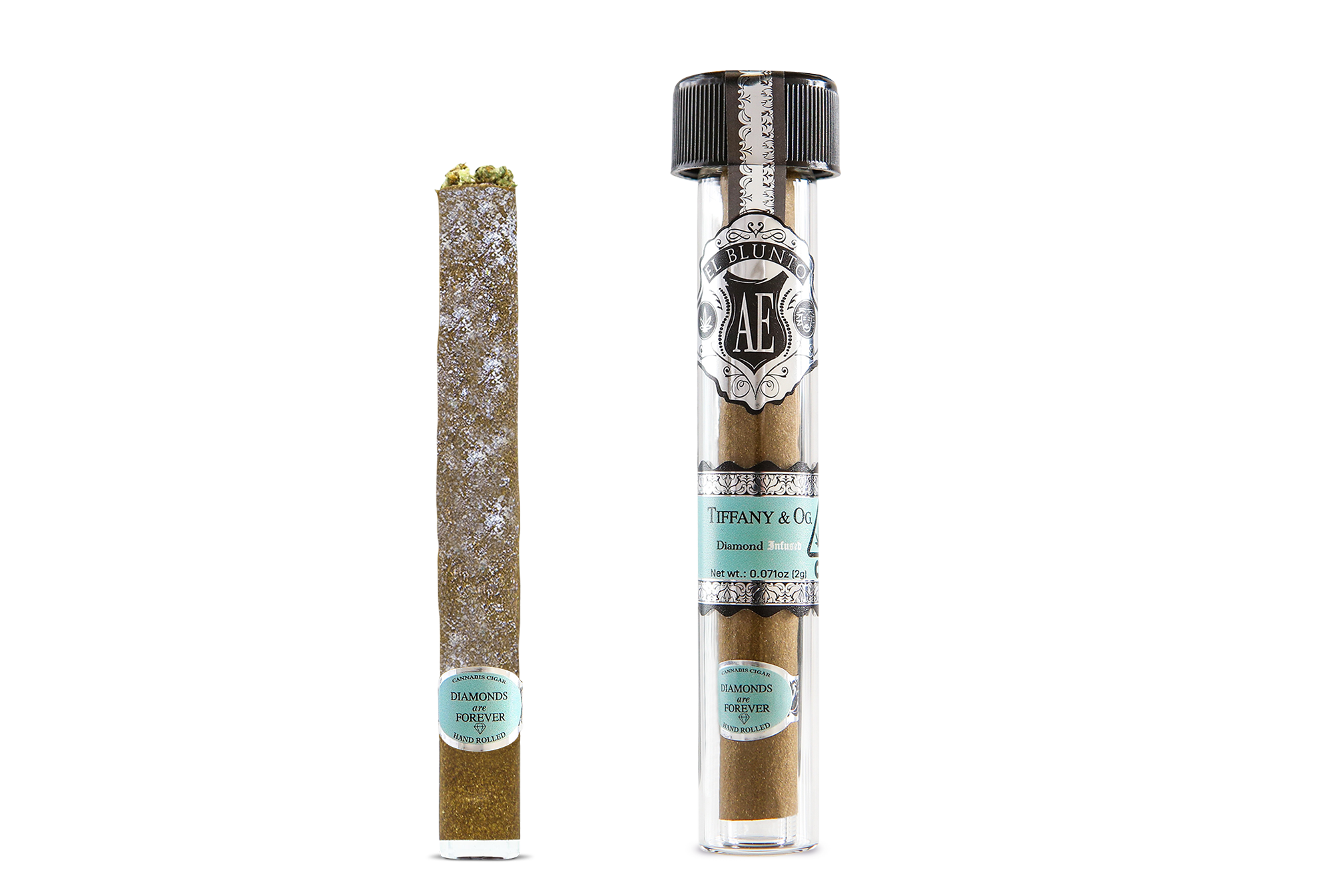 A photograph of El Blunto Platinum Diamond Blunt 2g Hybrid Tiffany & OG 16ct