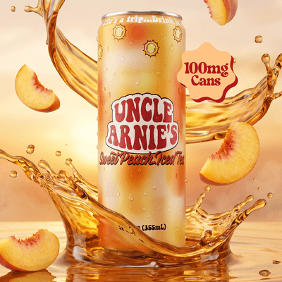 Uncle Arnie's Beverage 12oz Sweet Peach 100mg 12pk