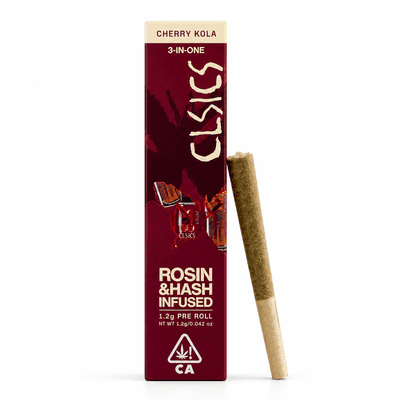 CLSICS Trifecta 1.2g Rosin Hash Preroll Hybrid Cherry Kola
