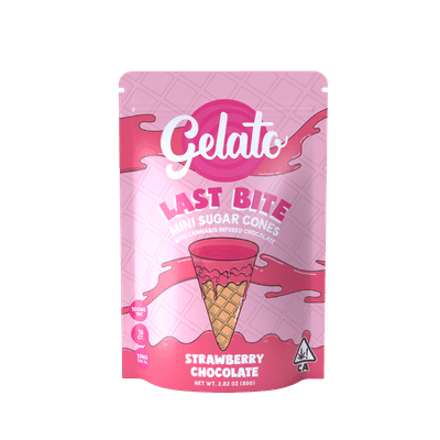Gelato Last Bite 100mg Indica Strawberry Chocolate 10pc