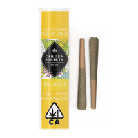 A photograph of Garden Society Pre-Roll 0.375g Hybrid Double Runtz 2pk 0.75g