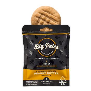 A photograph of Big Pete's Peanut Butter Indica 10mg