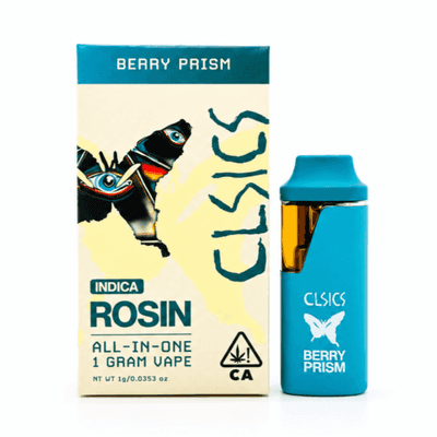 CLSICS Live Rosin All-In-One Cartridge 1g Indica Berry Prism