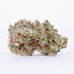 A photograph of Pure Beauty Flower 3.5g Sativa Mango Mintality