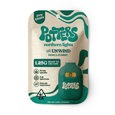 Potters Live Resin All-In-One 1.25g Indica Northern Lights