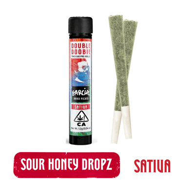 Garcia Hand Picked Preroll Double Doobie .6g Sativa Sour Honey Dropz SHR 2pk 1.2