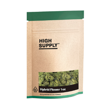 A photograph of High Supply Flower 28g Hybrid Gelato 41 Dosi