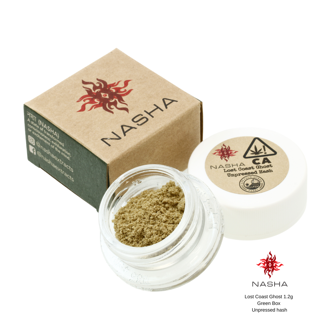 Nasha Green Unpressed 1.2g Lost Coast Ghost - Kiva Customer Portal