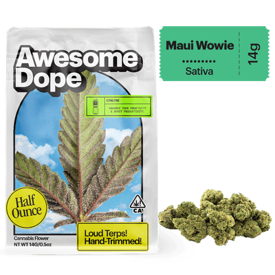 Awesome Dope Smalls Flower 14g Sativa Maui Wowie