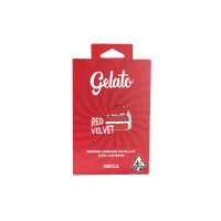 A photograph of Gelato Flavors Cartridge 1g Indica Red Velvet