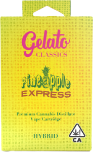 A photograph of Gelato Classics Cartridge 1g Hybrid Pineapple Express