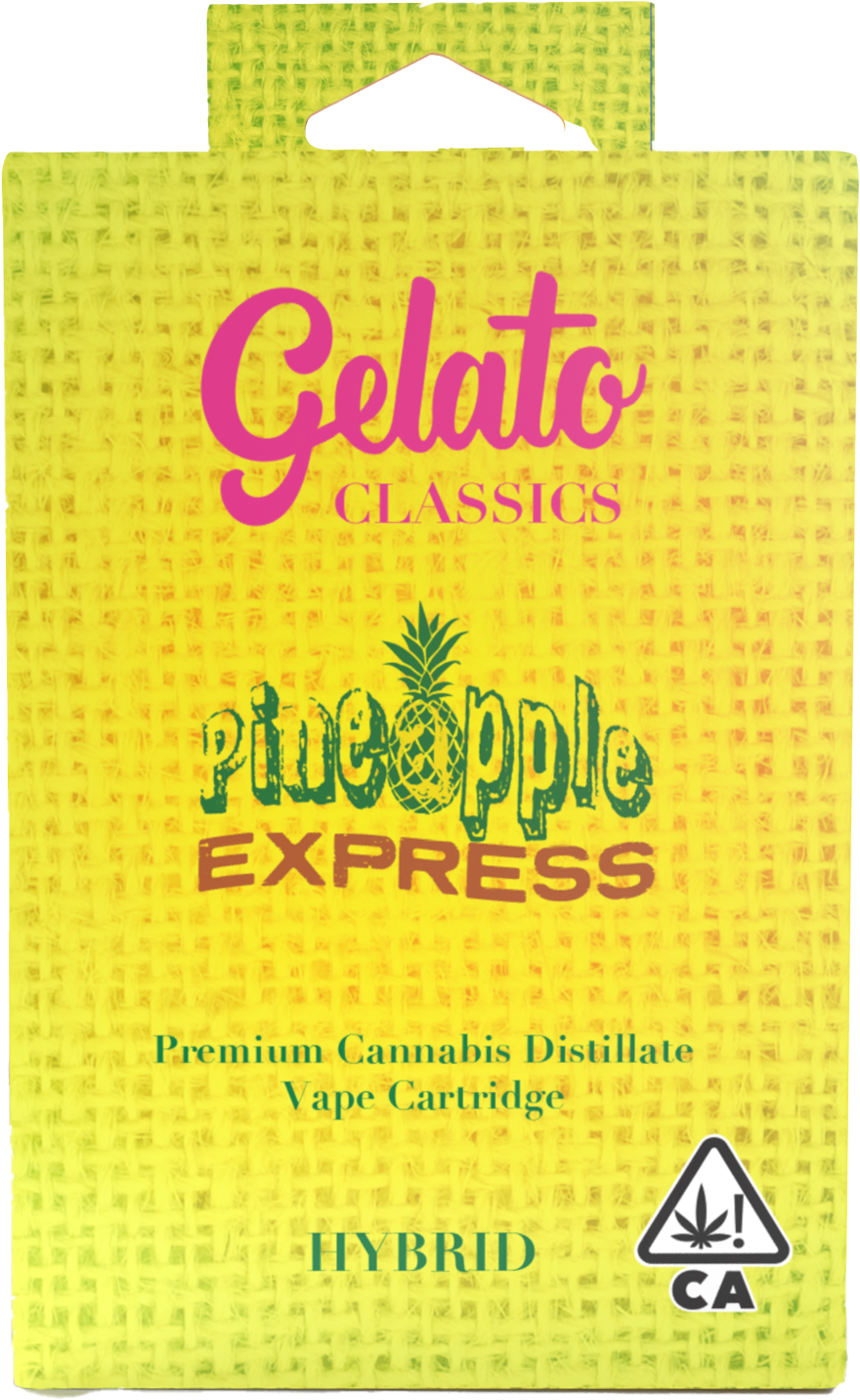 A photograph of Gelato Classics Cartridge 1g Hybrid Pineapple Express