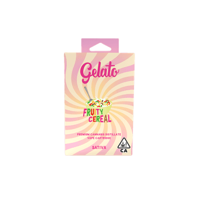 Gelato Flavors Cartridge 1g Sativa Fruity Cereal 10pk
